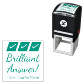 "Brillante Antwort!" Briefmarke zu Gummi Permastempel (Beispiel)