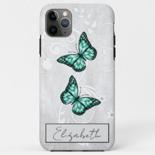 Brillante Aquamarine Schmetterlinge Case-Mate iPhone Hülle