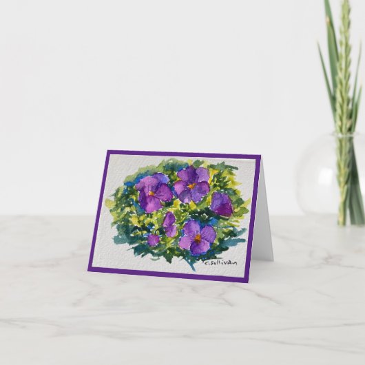Brillante Aquarellviolette (Vorderseite)
