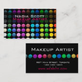 Brillante Artist Palette Business Card Visitenkarte (Vorne/Hinten)