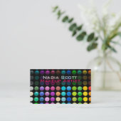 Brillante Artist Palette Business Card Visitenkarte (Stehend Vorderseite)