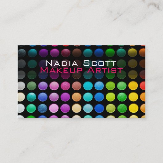 Brillante Artist Palette Business Card Visitenkarte (Vorderseite)