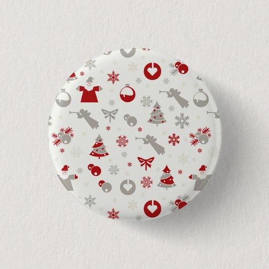 Brillante Coole Weihnachtsschmuck Button (Vorderseite)
