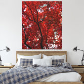 Brillante Fall Foliage glorreich auf einem Leinwanddruck (Insitu (Schlafzimmer))