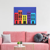 Brillante Gebäude Canvas Print Leinwanddruck (Insitu (Wohnzimmer))