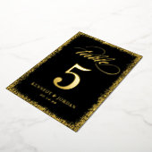 Brillante Glow REAL FOIL Tischnummer Card (Gedreht)