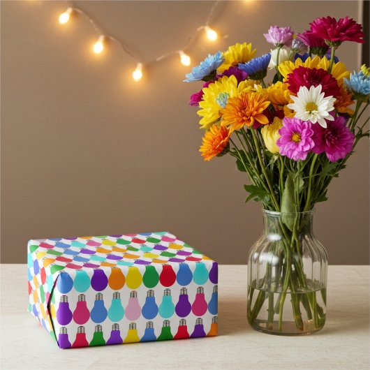 Brillante Glühbirnen - Geschenkpapier