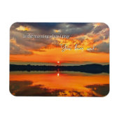 Brillante glühende Wolken im Morgengrauen Foto Mag Magnet (Horizontal)