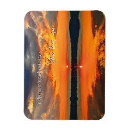 Brillante glühende Wolken im Morgengrauen Foto Mag Magnet