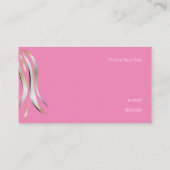 Brillante graue und gelbe, hölzerne Haare Visitenkarte (Rückseite)