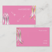 Brillante graue und gelbe, hölzerne Haare Visitenkarte (Vorne/Hinten)