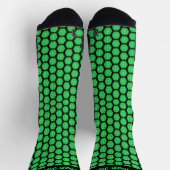 Brillante Green Fraktal Ice Pattern Socken (Oben)