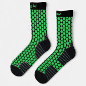 Brillante Green Fraktal Ice Pattern Socken (Links)