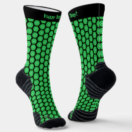 Brillante Green Fraktal Ice Pattern Socken
