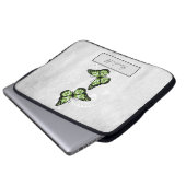 Brillante grüne Schmetterlinge Laptopschutzhülle (Vorne Knopf)