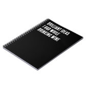 Brillante Ideen, die ich beim Trinken von Wein hat Notizblock (Linke Seite)