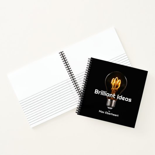 Brillante Ideen Erfinder Spiral-Notebook Notizblock (Innenseite)