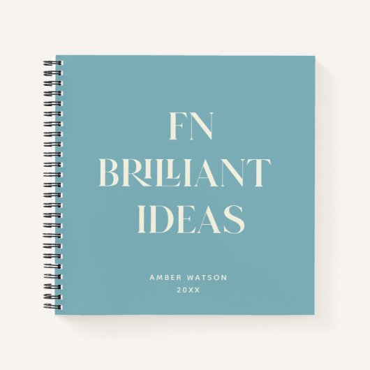 Brillante Ideenplaner Moderne, kundenspezifische D Notizblock (Vorderseite)