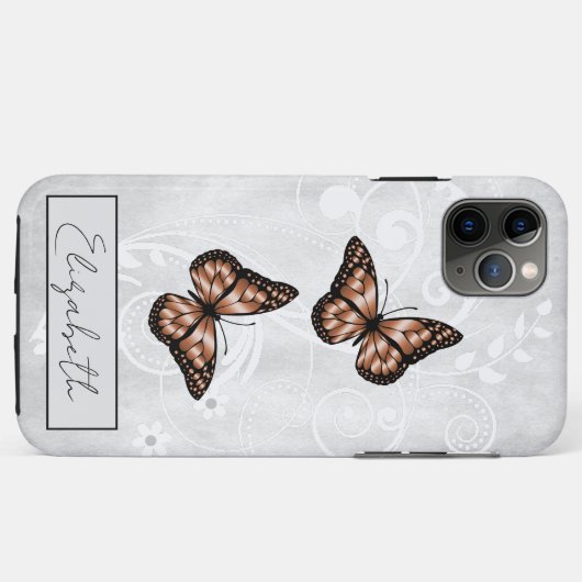 Brillante Kupferschmetterlinge Case-Mate iPhone Hülle (Rückseite (Horizontal))