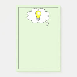 Brillante Light Bulb Idee 4 x 6 Post It Note Pad Post-it Klebezettel