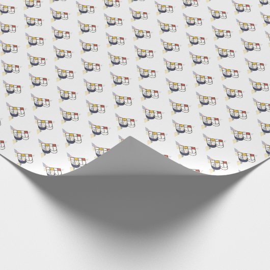 Brillante Neoplastik Art Monogram. Buchstabe B Geschenkpapier (Ecke)