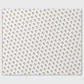 Brillante Neoplastik Art Monogram. Buchstabe M Geschenkpapier (Flach)