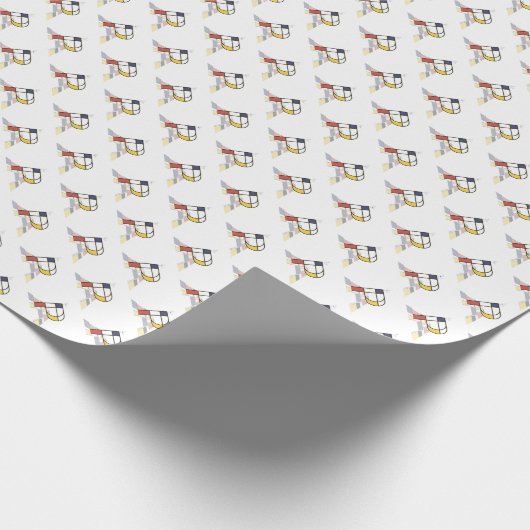 Brillante Neoplastik Art Monogram. Buchstabe P Geschenkpapier (Ecke)