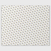 Brillante Neoplastik Art Monogram. Buchstabe W Geschenkpapier (Flach)