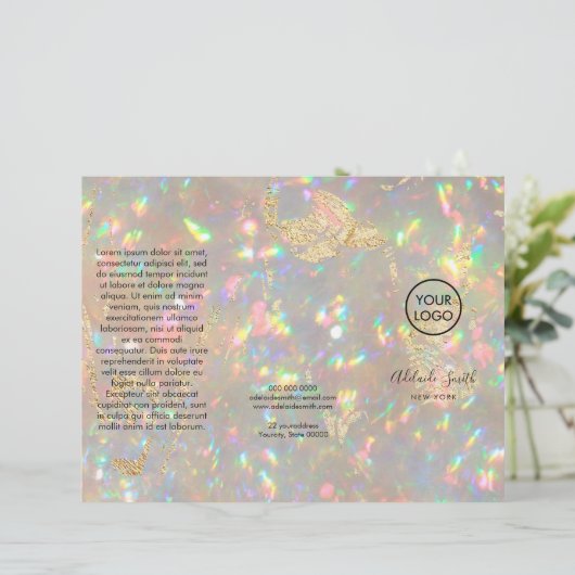 brillante Opal-Foto-Broschüre (Stehend Vorderseite)