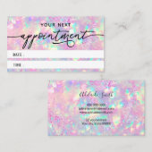 Brillante Opal-Terminkarte Visitenkarte (Vorne/Hinten)