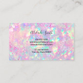 Brillante Opal-Terminkarte Visitenkarte (Rückseite)