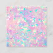 Brillante Opal-Textur-Discount-Karte Quadratische Visitenkarte (Rückseite)