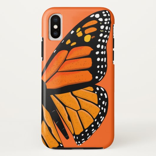 Brillante Orange & Black Monarch Butterfly Case-Mate iPhone Hülle (Rückseite)