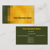 Brillante Orange und Brown Abstrakte Visitenkarte (Vorne/Hinten)