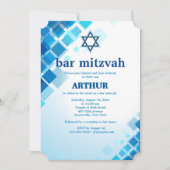 Brillante Plätze Bar Mitzvah Einladung (Vorderseite)