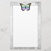 Brillante Rainbow Butterfly Stationierung Briefpapier (Vorderseite)