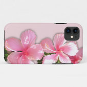 Brillante rosa Hawaiianische Hibiskus-Blume Case-Mate iPhone Hülle (Rückseite (Horizontal))