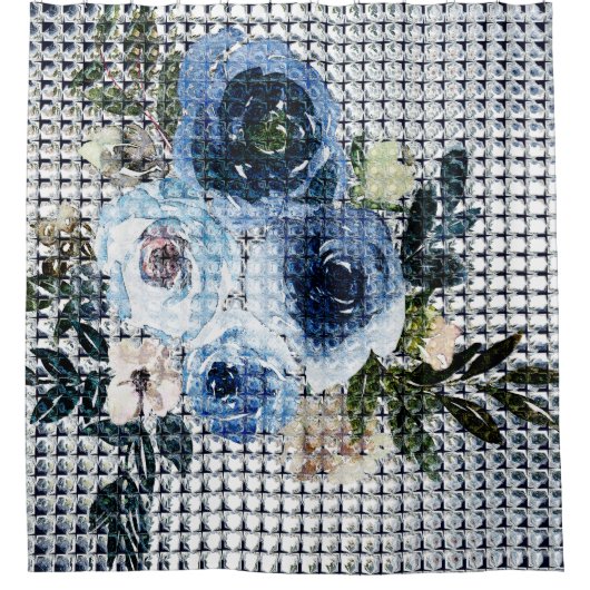 Brillante Rose Duschvorhang (Vorderseite)