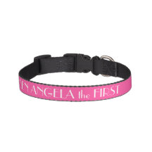 Brillante Rose Rosa Hundehalsband Personalisiert