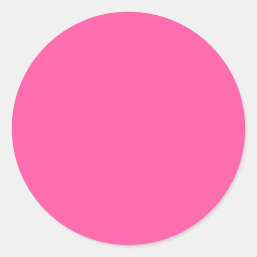 Brillante Rose (Vollfarbe) Runder Aufkleber (Vorderseite)