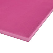 Brillante Rose (Vollfarbe) Schneidebrett (Ecke)