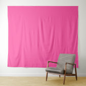 Brillante Rose (Vollfarbe) Wandteppich (Beispiel (Horizontal))