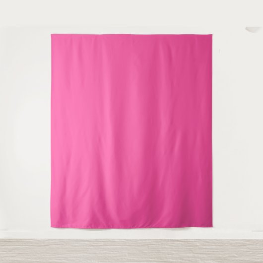 Brillante Rose (Vollfarbe) Wandteppich (Vorderseite)