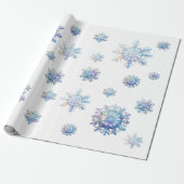 Brillante Schneeflocke Geschenkpapier (Ungerollt)