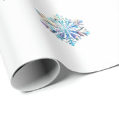 Brillante Schneeflocke Geschenkpapier (Rolleneckpunkt)