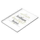 Brillante schöne, schöne, Personalisierte Bezeichn Notizblock (Linke Seite)