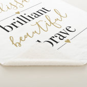 Brillante schöne, schöne, Personalisierte Bezeichn Sherpadecke (3/4)