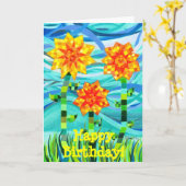 Brillante Sonnenblumen Geburtstagskarte Karte (Gelbe Blume)