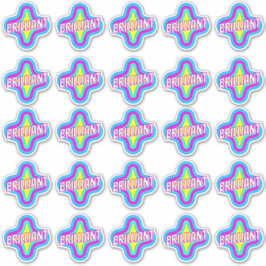 Brillante Spaß Niedlich Teacher Belohnung Kommenta Aufkleber (Vorderseite)