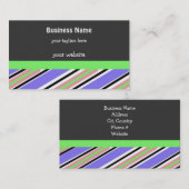 Brillante Streifen Visitenkarte (Vorne/Hinten)